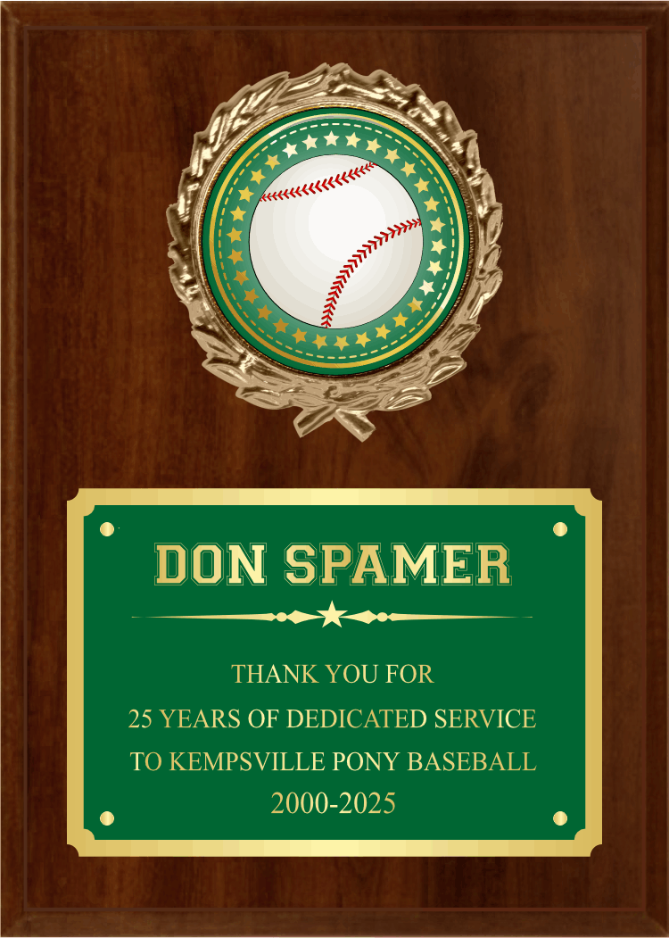 Plaque With Logo In Wreath