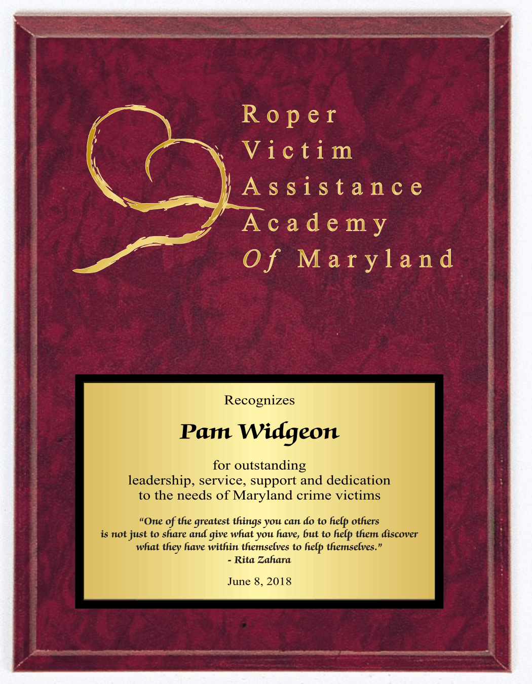 Marble Finish Plaque