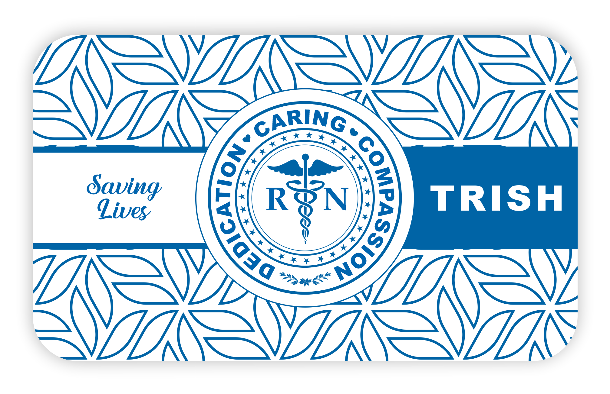 Large Name Badge Logo And Text