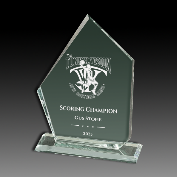 Slanted Glass Pentagon Award