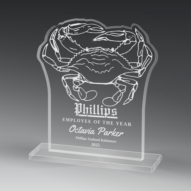 Custom Shaped Acrylics On Acrylic Base