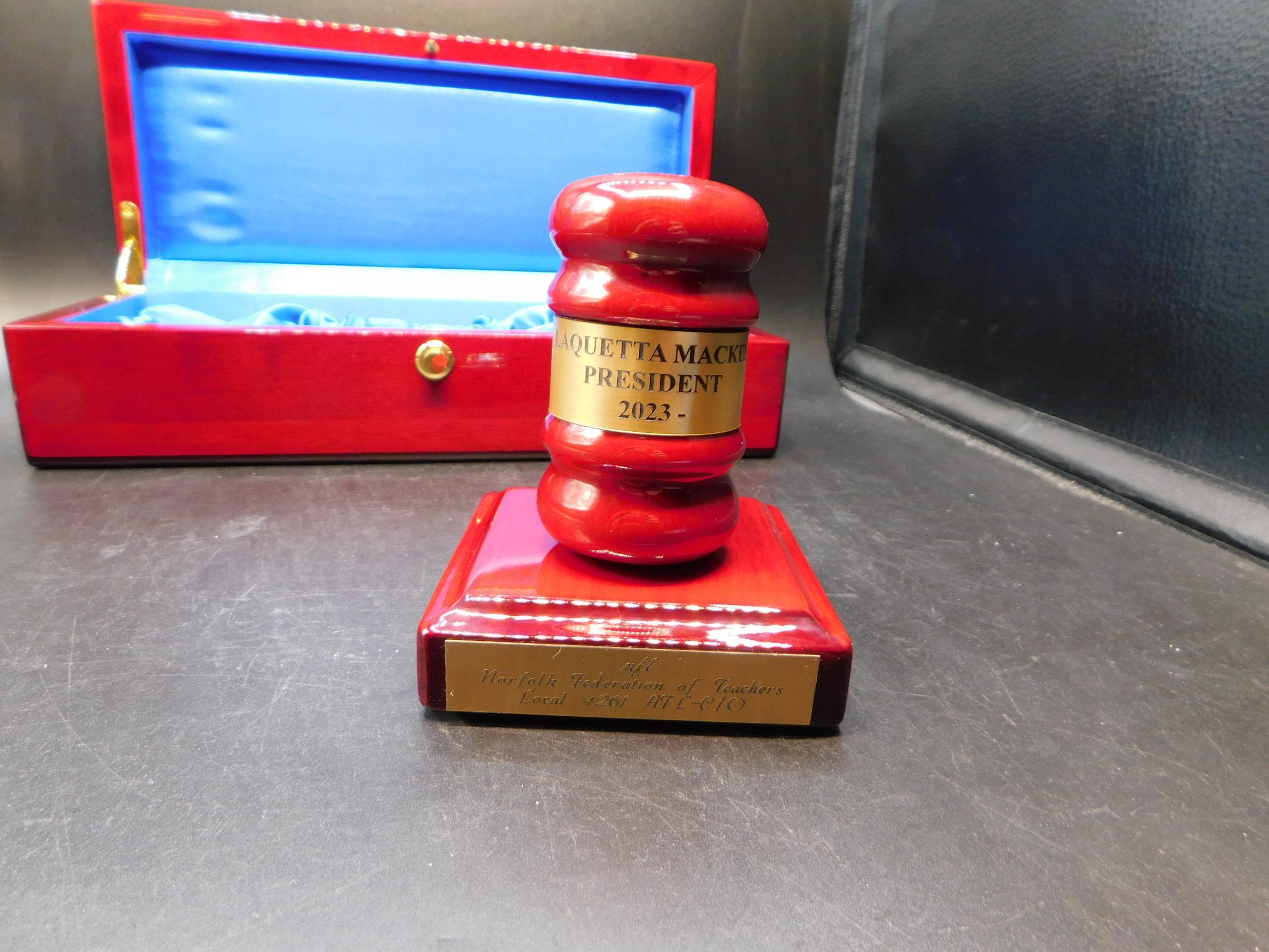 Rosewood Gavel And Case