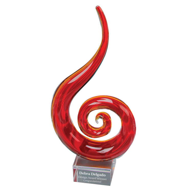 Red Fire Art Glass