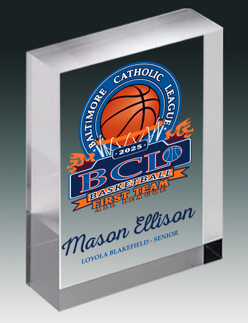 ACRYLIC BLOCK, STRAIGHT CUT, NO BEVEL