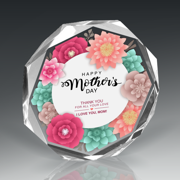 Multi-Faceted Acrylic Paperweight