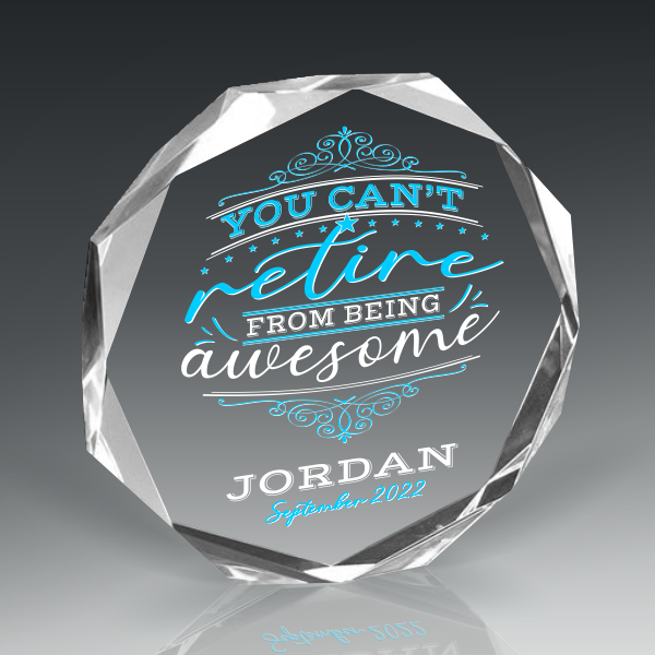 Multi-Faceted Acrylic Paperweight