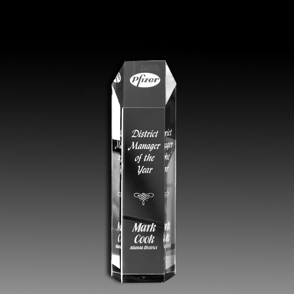 Acrylic Hexagon Tower