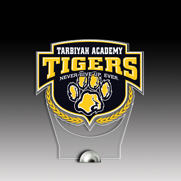 Custom Acrylic with Chrome Metal Base