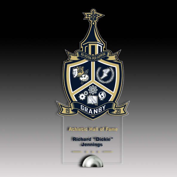 Custom Acrylic with Chrome Metal Base