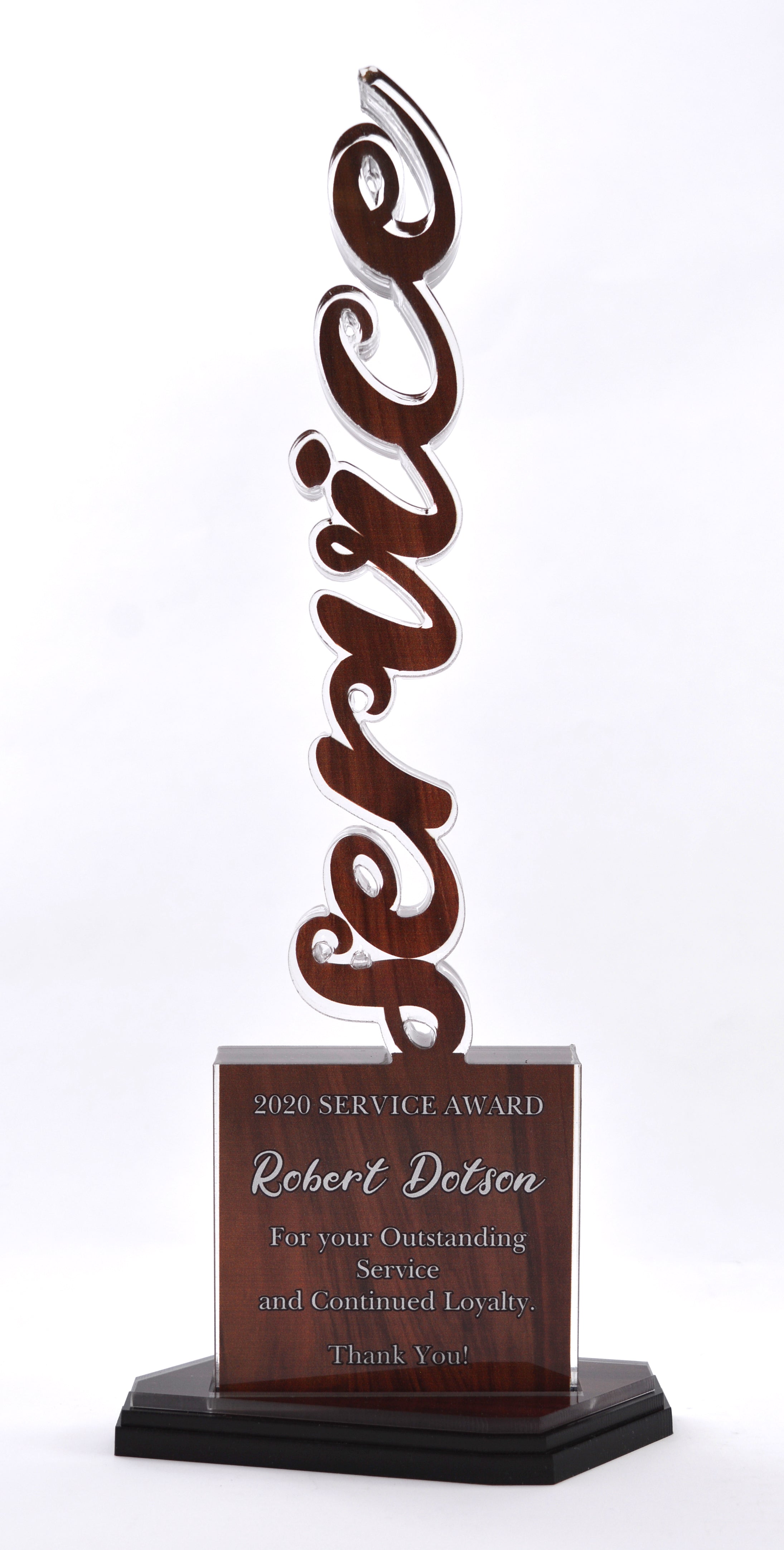 12" Vertical Word Full Uv Print