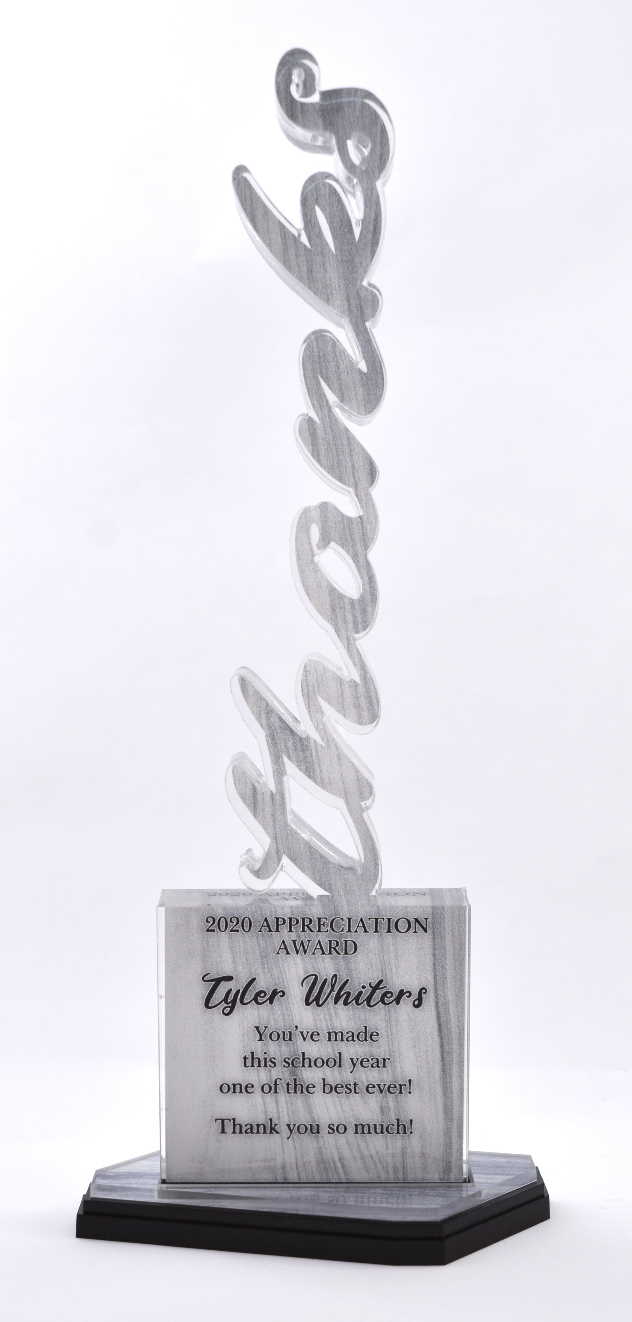 12" Vertical Word Full Uv Print