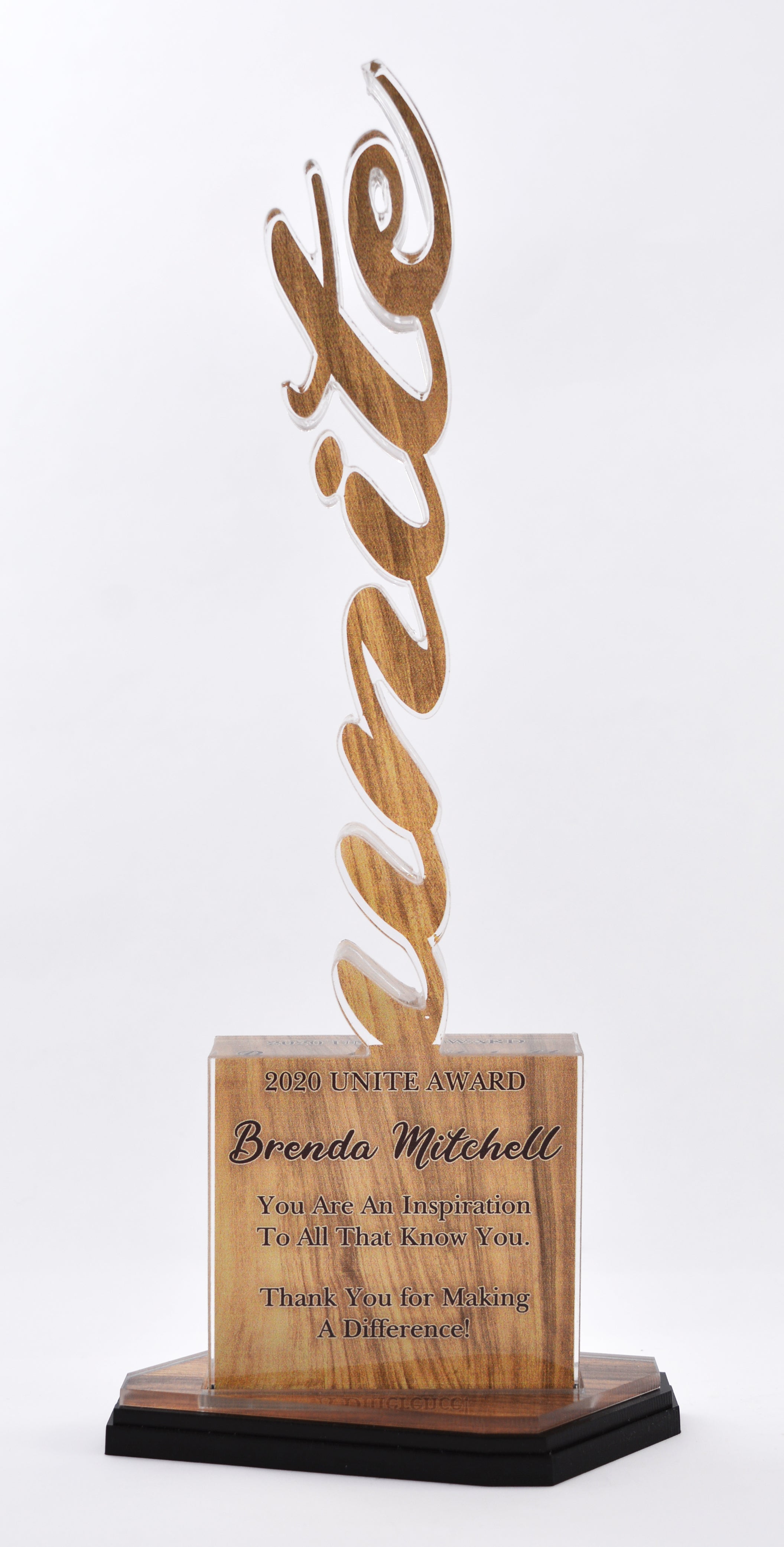 12" Vertical Word Full Uv Print