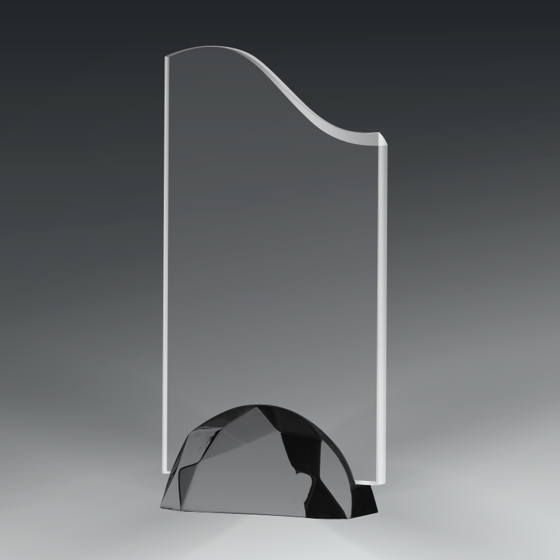 Acrylic Wave in Metal Base