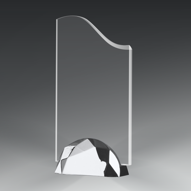 Acrylic Wave in Metal Base