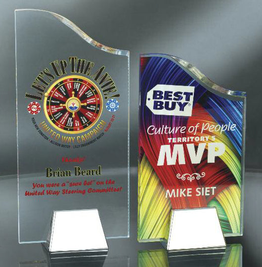 Acrylic Wave In Chrome Base