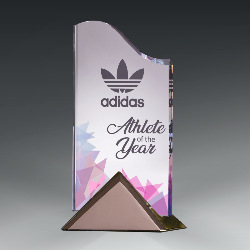 Acrylic Wave in Metal Base