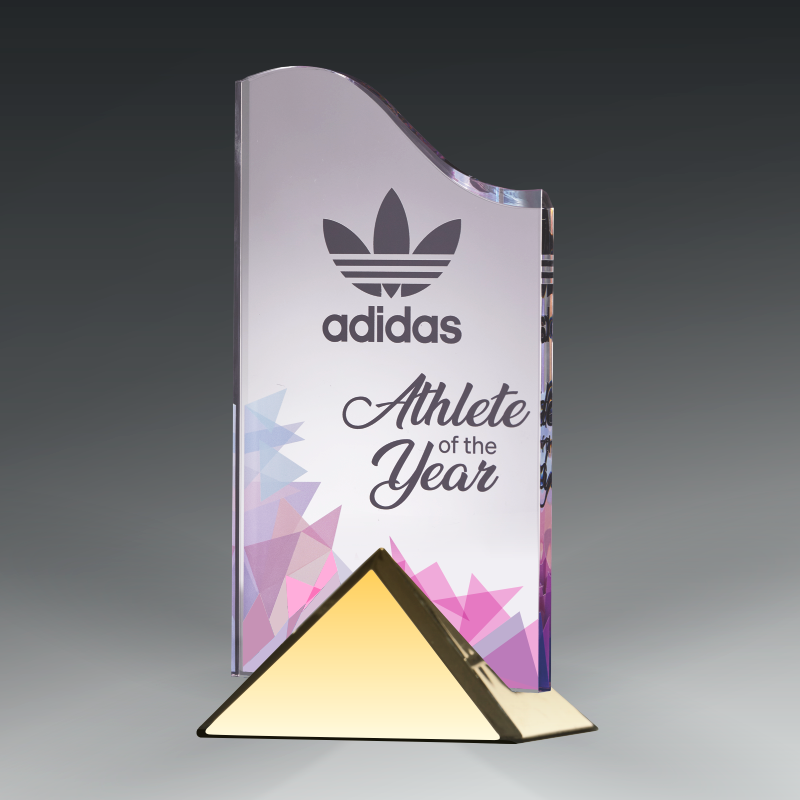 Acrylic Wave in Metal Base