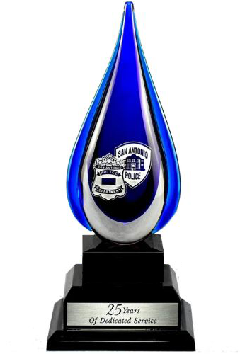 Blue Crystal Teardrop