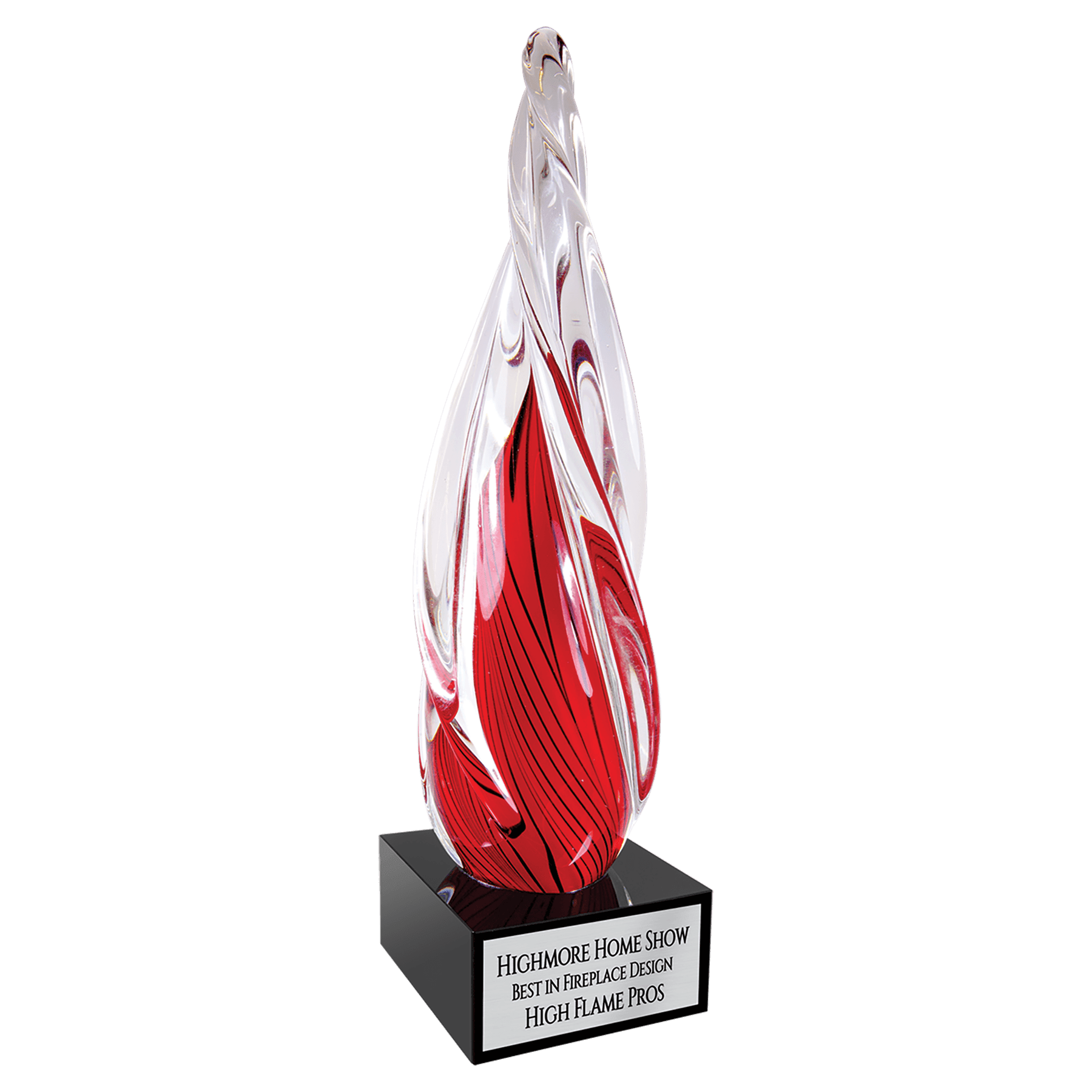 12" Twisted Red Spire