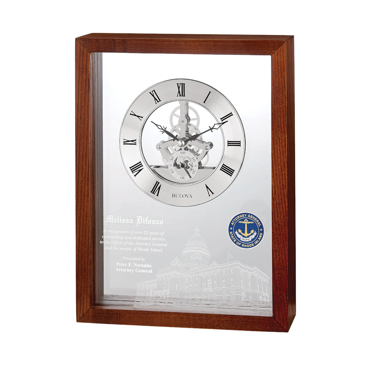 Bulova Shadowbox Clock
