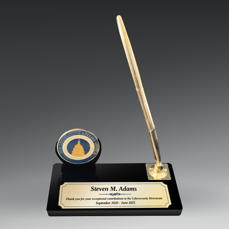 Acrylic Coin Holder And Pen Set