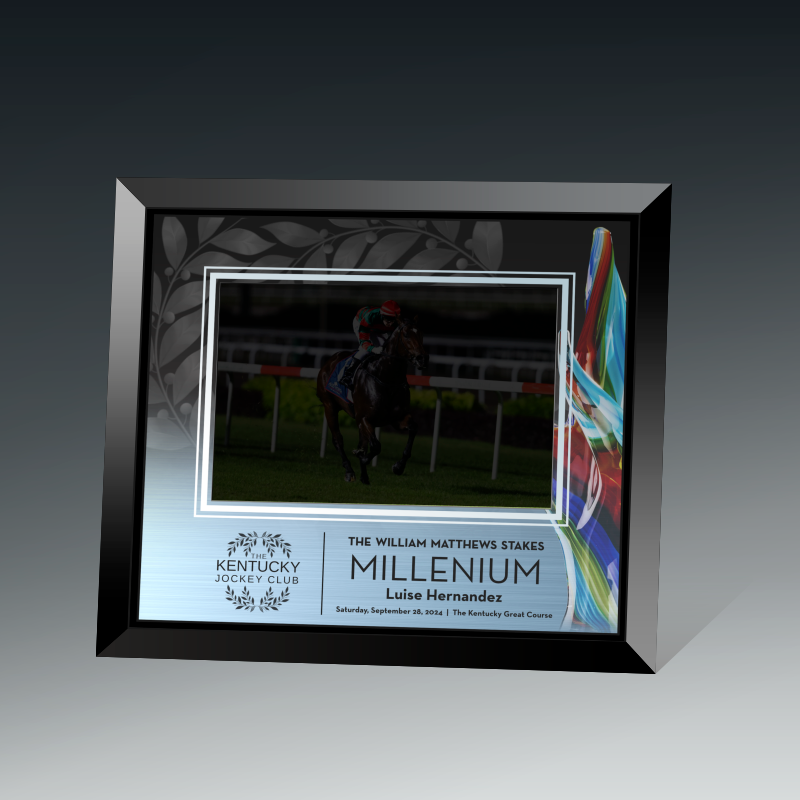 Black Glass Photo Frame