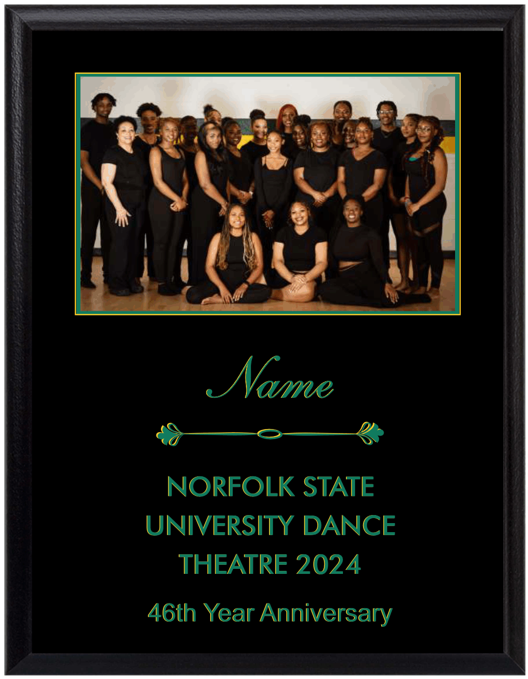 Ebony Piano Finish Plaque