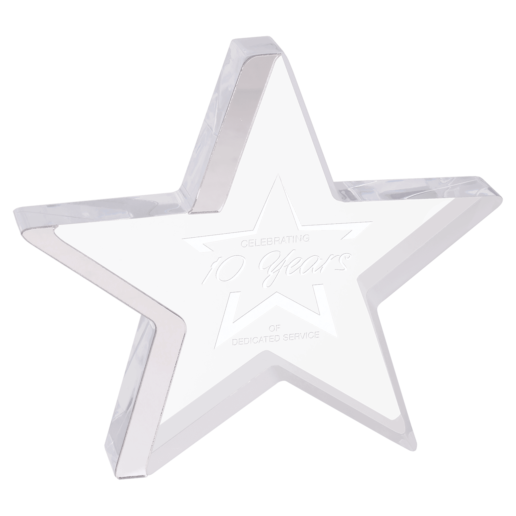 Star Acrylic With Color Edge