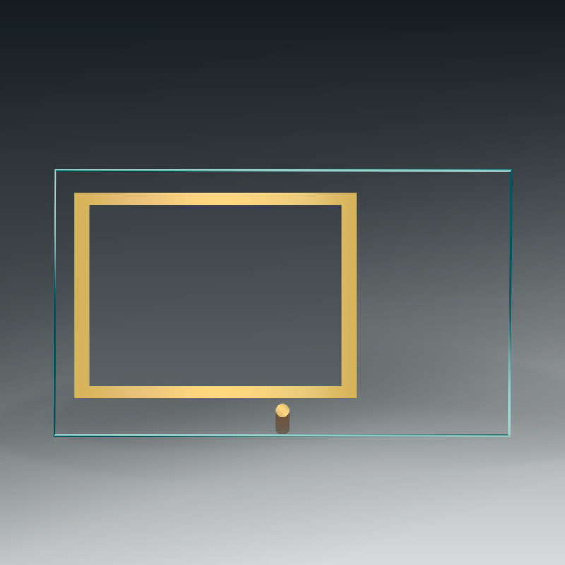 Clear Glass Frame With Pin