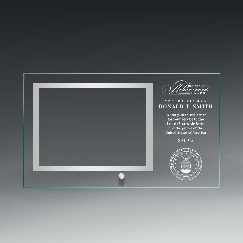 Clear Glass Frame With Pin