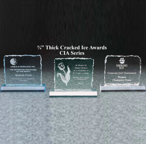Cracked Ice Acrylic Award