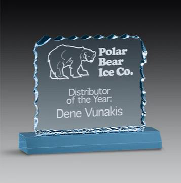 Cracked Ice Acrylic Award