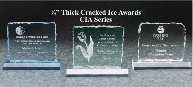 Cracked Ice Acrylic Award