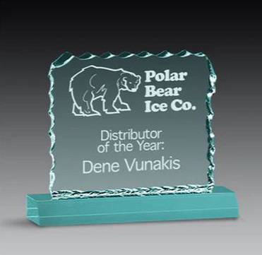 Cracked Ice Acrylic Award