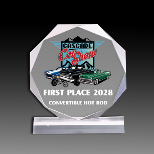 Octagon Acrylic Award
