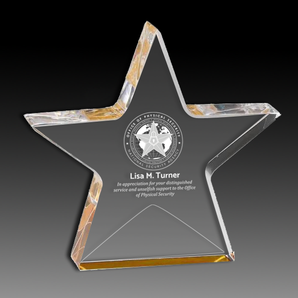Gold Acrylic Star