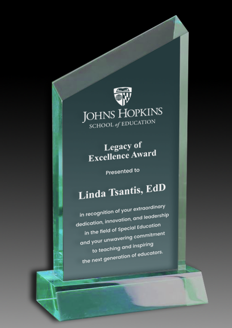 Acrylic Wedge Award