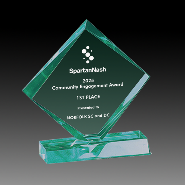 Lucite Award With Base