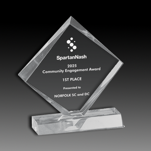 Lucite Award With Base