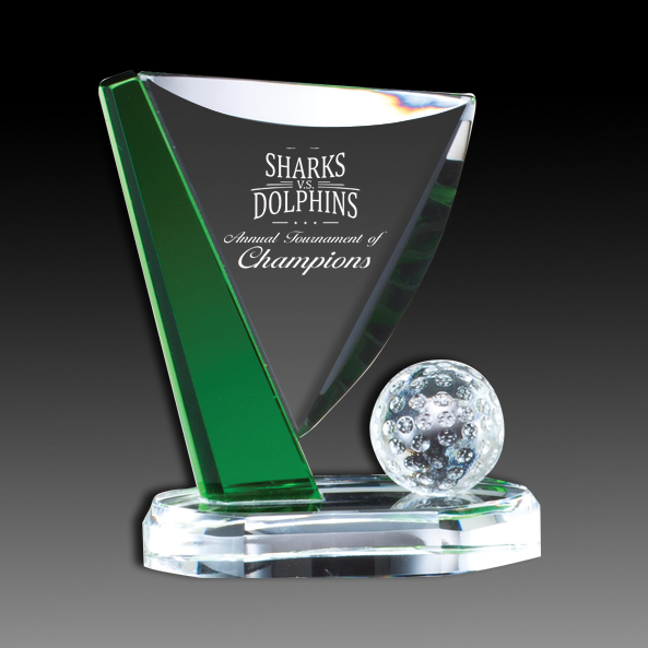 Optical Crystal Golf Award