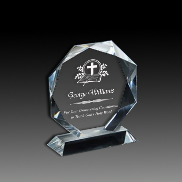 Faceted Octagon Crystal