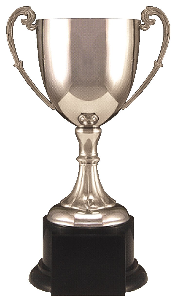 Nickel Plated Tuscany Series Metal Cup On Synthetic Base
