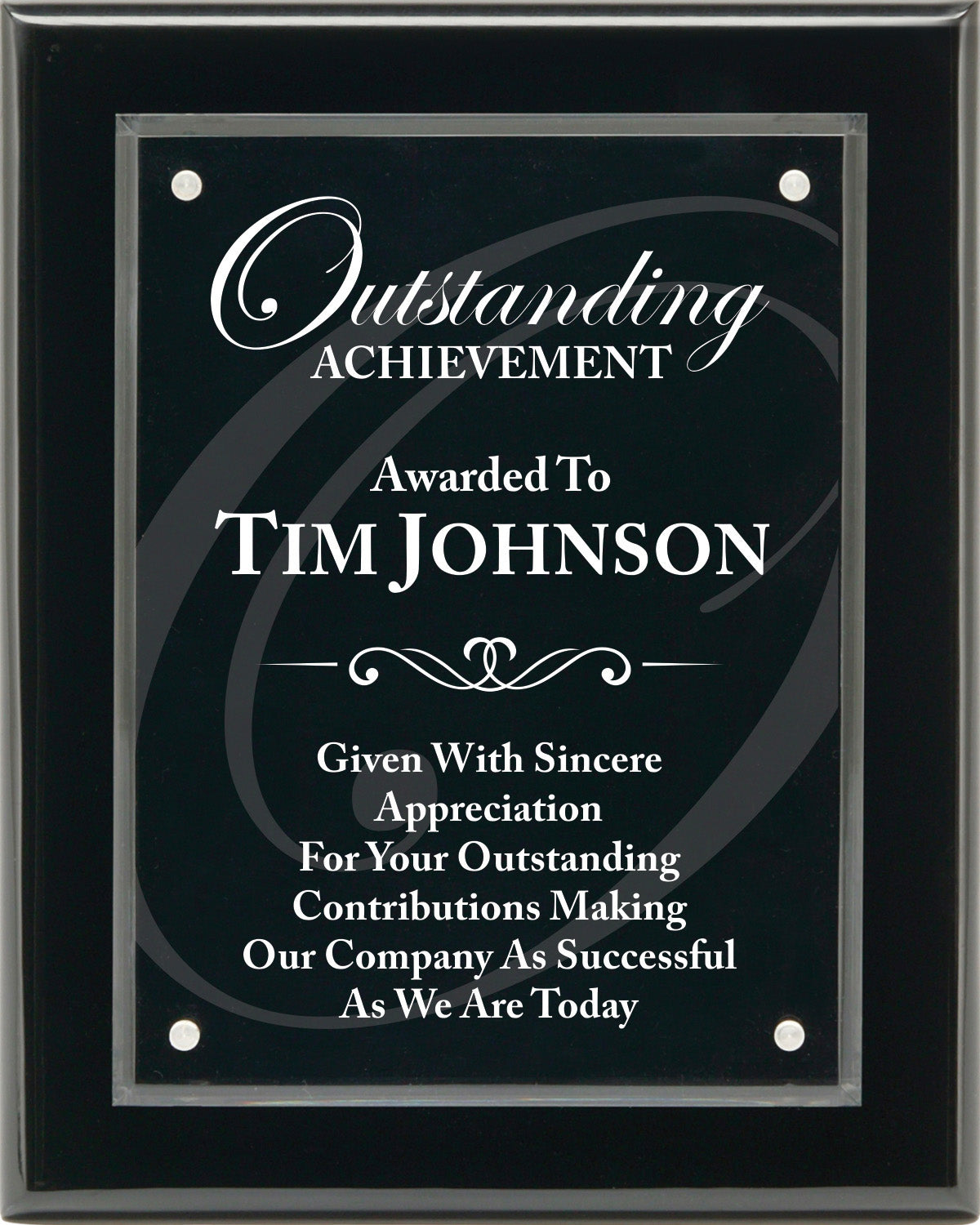 Floating Acrylic Magna Plaque