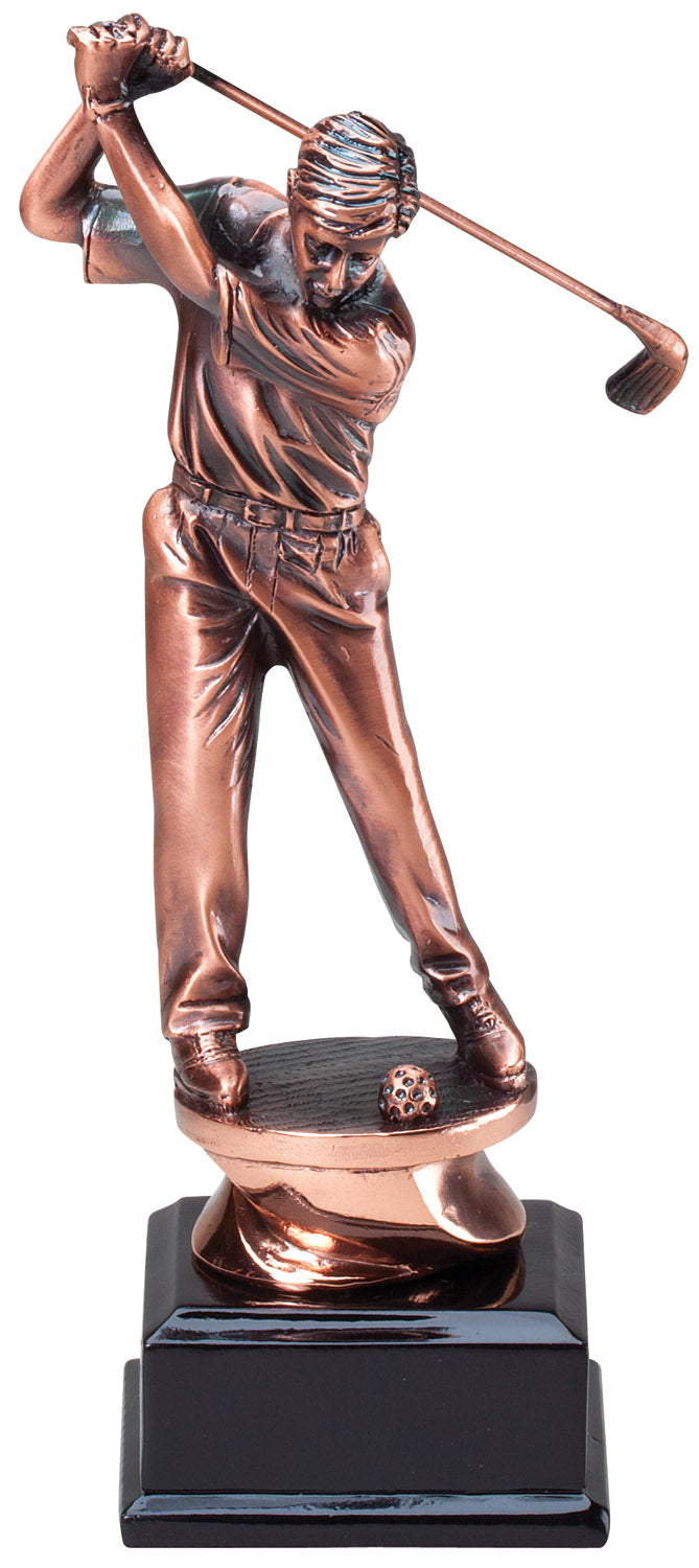 Copper Finish Male Golf Resin - Driver