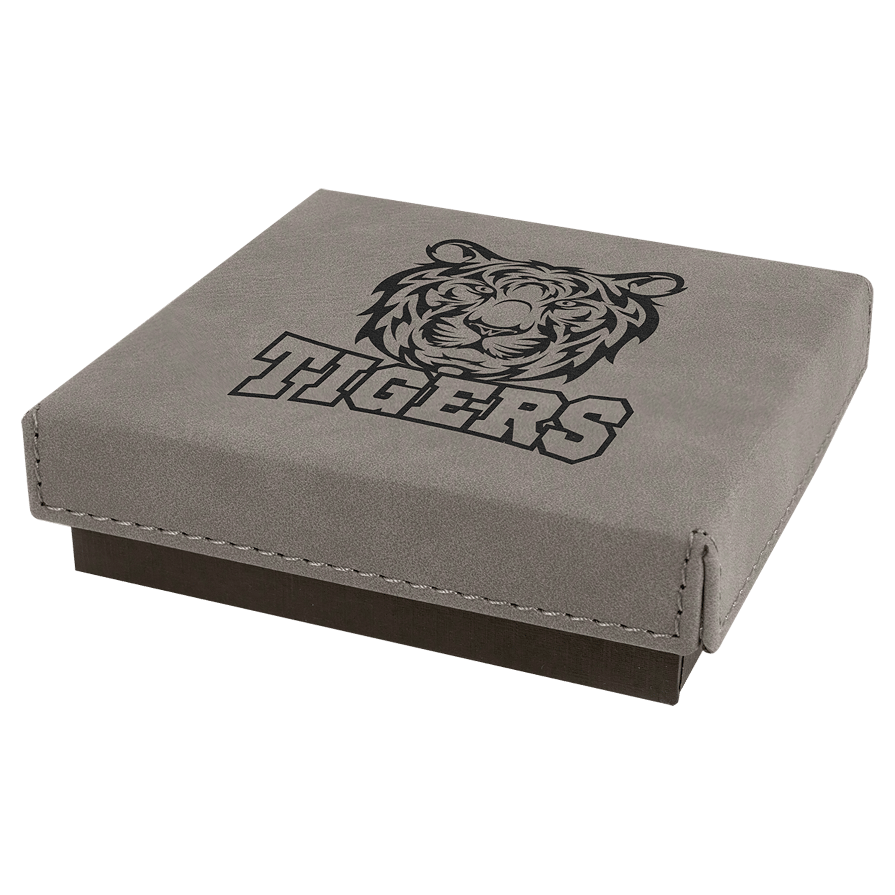 Gift Box With Laserable Leatherette Lid