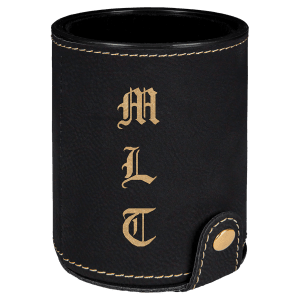 Laserable Leatherette Dice Cup With 5 Dice
