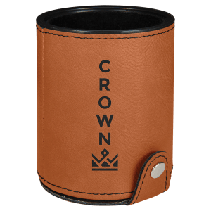 Laserable Leatherette Dice Cup With 5 Dice