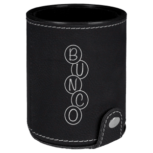 Laserable Leatherette Dice Cup With 5 Dice