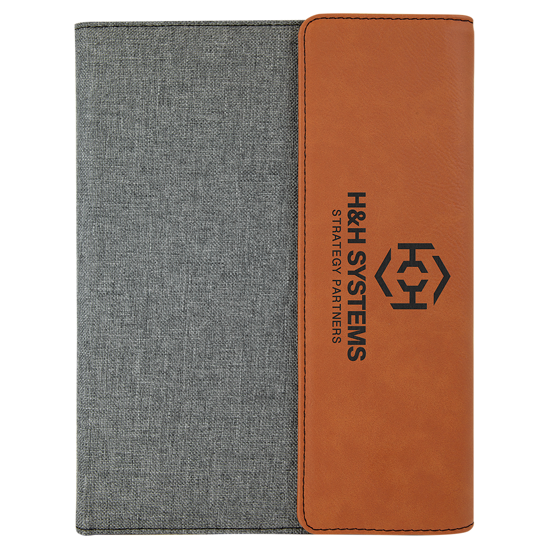 Laserable Leatherette Portfolio With Notepad