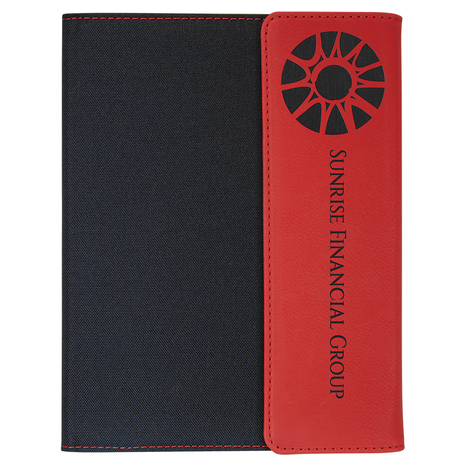 Laserable Leatherette Portfolio With Notepad